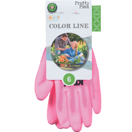 PRETTY PINK gloves PU palm - Image 2